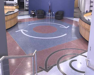 Terrazzo Project - commercial - KM Telecom - Kasson, Minnesota