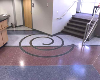 Terrazzo Project - commercial - KM Telecom - Kasson, Minnesota