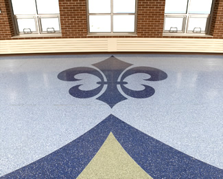 Terrazzo Project - education - St. Croix Falls Elementary School - St. Croix Falls, Wisconsin