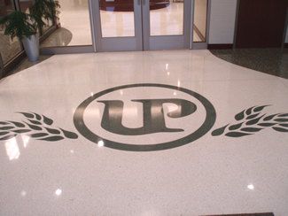 Terrazzo Project - retail - United Prairie Bank - Mankato, Minnesota